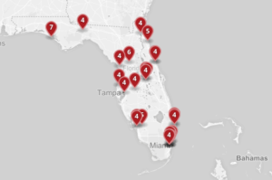 Florida Mass Shootings in 2015 from PBS (http://www.pbs.org/newshour/rundown/heres-a-map-of-all-the-mass-shootings-in-2015/)